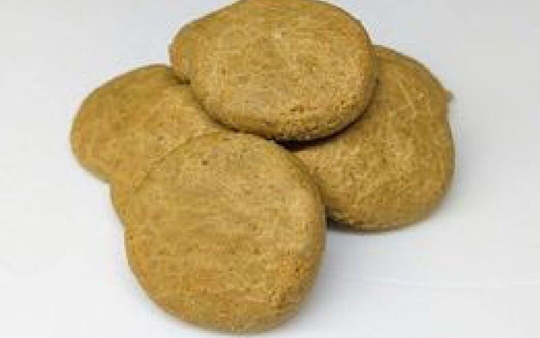 Peanut Butter, Banana and Oat Dog Cookies