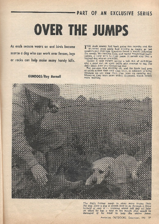 Over the Jumps by Roy Burnell, first page