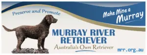 MRRA bumper sticker, Standing Murray design