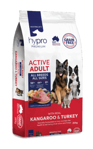 Hypro Premium Grain Free Active Adult, Kangaroo & Turkey